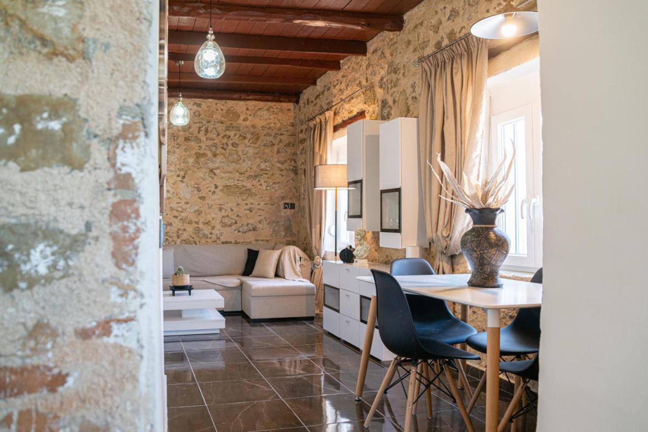 Вилла Olea Stone House Near The Sea Notos Экстерьер фото