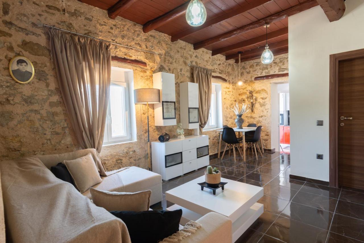 Вилла Olea Stone House Near The Sea Notos Экстерьер фото